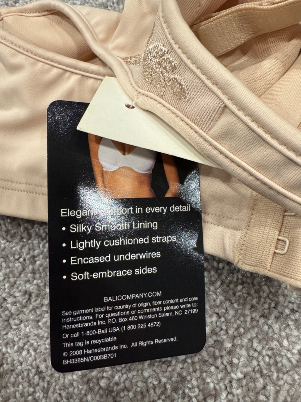 Bali Beige Full-Coverage Support Bra - Picture 5 of 5